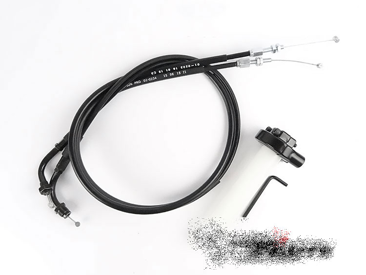 MotionPro throttle + throttle cables kit Keihin CR special roundslide