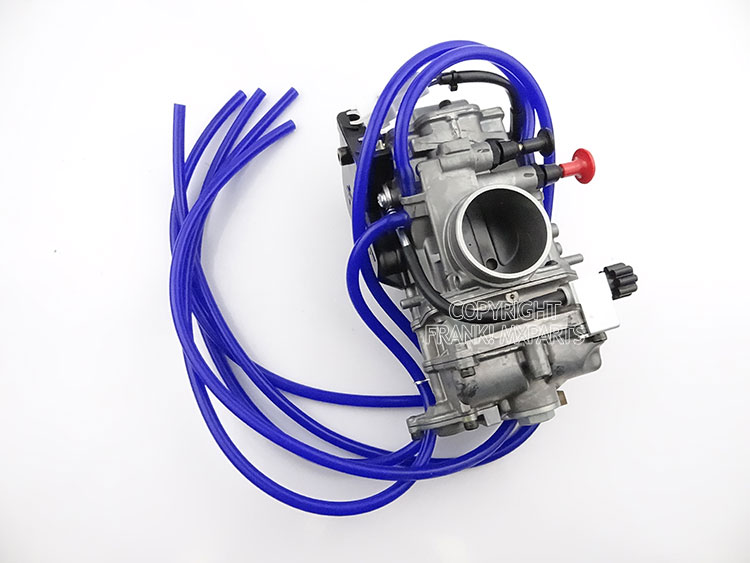 Blue vent line Keihin FCR MX carburetor Yamaha YZF WRF 400